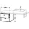 Duravit Konsolenunterschrank BRIOSO Griffe Frontfarbe 442x520x550mm we hgl