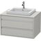 Duravit Waschtischunterbau KETHO 550x800x496mm betongrau matt