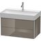 Duravit Waschtischunterbau XSQUARE 397x784x460mm flannel grey hochglanz