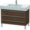 Duravit Waschtischunterbau X-LARGE 1000x470x588mm amerikanisch nussbaum