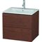 Duravit Waschtischunterbau L-CUBE 620x481x550mm amerikanisch nussbaum