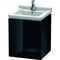 Duravit Waschtischunterbau L-CUBE 447x460x558mm Ans re schwarz hochglanz