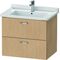 Duravit Waschtischunterbau XBASE 2 Schubkästen 560x650x468mm eiche natur