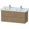 Duravit Waschtischunterbau XBASE 2 Schubk 560x1200x468mm europ. eiche