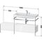 Duravit Waschtischset HAPPY D.2 PLUS 1600x490mm 2 HL nordic weiß seidenmatt