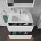 Duravit Waschtischunterbau L-CUBE 820x481mm 2 Au we hgl ES Nussbaum mitte