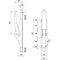 Tortreibriegel PLANO 10mm Schlaufenanzahl 2 STA hell verz.DENI