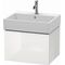 Duravit Waschtischunterbau L-CUBE 584x459mm 1 Ausz. we s-matt ES NB mitte