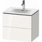 Duravit Waschtischunterbau L-CUBE 620x481mm 2 Schubk ta s-matt ES NB mitte