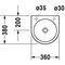 Duravit Handwaschbecken ARCHITEC o ÜL m HLB 360x380mm 1 HL rechts weiß