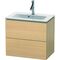 Duravit WTU Compact L-CUBE 550x620x391mm mediterrane eiche