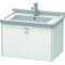 Duravit Waschtischunterbau BRIOSO Griff chrom 452x670x469mm weiß matt