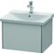 Duravit Waschtischunterbau XSQUARE 405x610x473mm nordic weiß seidenmatt