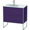 Duravit Waschtischunterbau XSQUARE 832x810x478mm Be li aubergine seidenmatt