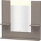 Duravit Spiegel VERO 142x850x800mm, Beleuchtung basalt matt