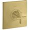 Thermostat HOGHFLOW AXOR CITTERIO 59 l/m UP mit Kreuzgriff brushed brass