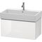 Duravit Waschtischunterbau L-CUBE 784x459mm 1 Ausz. we hgl La ES Ah mitte