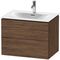 Duravit Waschtischunterbau L-CUBE 720x481mm 2 Schubk we ma ES NB mitte