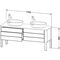 Duravit Waschtischunterbau LUV 1733x570mm 2 Au 2 Sk No we sdm ES Ah bds