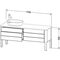 Duravit Waschtischunterbau LUV 1733x570mm Be re we sdm ES NB beidseitig