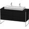 Duravit Waschtischunterbau XSQUARE 1400x778x548mm 4 Au we sdm ES NB links