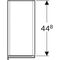 Geberit Hochschrank ACANTO 220x1730x476mm La m sandgrau Fr Gl sandg