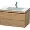 Duravit Waschtischunterbau L-CUBE m WT Vero Air 500x800x480mm 1 HL eur. Ei