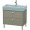 Duravit Waschtischunterbau BRIOSO Griffe chrom 570x784x459mm leinen