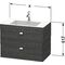 Duravit Waschtischunterbau BRIOSO 613x800x480mm m WT Vero Air Gri chr 1 HL