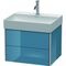 Duravit Waschtischunterbau XSQUARE 397x584x460mm stone blue hochglanz