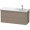 Duravit Waschtischunterbau XSQUARE Be re 565x1010x473mm Steingr seidenmatt