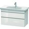 Duravit Waschtischunterbau DURASTYLE 448x930x610mm pine silver/weiß matt