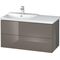 Duravit Waschtischunterbau L-CUBE 1020x481x555mm flannel grey hochglanz