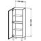 Duravit Halbhochschrank ind L-CUBE 250/500x200/363x901/1320mm Ans re gra ma