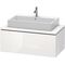 Duravit Waschtischunterbau L-CUBE 1020x547mm 1 Ausz. we hgl ES Ahorn mitte