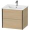 Duravit Waschtischunterbau XVIU 610x560x480mm 2 Sk Prof. sw ma we s-matt