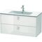 Duravit Waschtischunterbau BRIOSO Griffe chr 553x1020x479mm weiß hochglanz