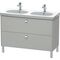 Duravit Waschtischunterbau BRIOSO Griffe chr 693x820x469mm lichtblau matt