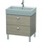 Duravit Waschtischunterbau BRIOSO Griffe chrom 570x684x459mm pine silver