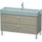 Duravit Waschtischunterbau BRIOSO Griffe chrom 570x1184x459mm pine silver