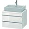 Duravit Konsolenunterschrank DURASTYLE 512x700x548mm lichtblau matt/basalt matt