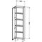 Duravit Hochschrank L-CUBE 500x243x1760mm Ans links lichtblau matt