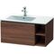 Duravit Waschtischunterbau L-CUBE 400x820x481mm Be links nussbaum natur