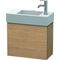 Duravit Waschtischunterbau L-CUBE 400x480x240mm Ans re europäische eiche