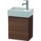 Duravit Waschtischunterbau L-CUBE 400x364x241mm Ans rechts nussbaum natur