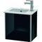 Duravit Waschtischunterbau XSQUARE 400x410x289mm Türansch li sw hochglanz