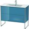 Duravit Waschtischunterbau XSQUARE 832x1010x478mm stone blue hochglanz