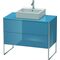 Duravit Waschtischunterbau XSQUARE 778x1000x548mm stone blue hochglanz