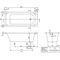 V&B Whirlpoolsystem ARCHITECTURA m BW R-eck 170x75 Tech. Pos 2 we