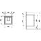 Laufen Waschtischunterbau KARTELL 600x440x450mm, 2 Schubladen kieselgrau